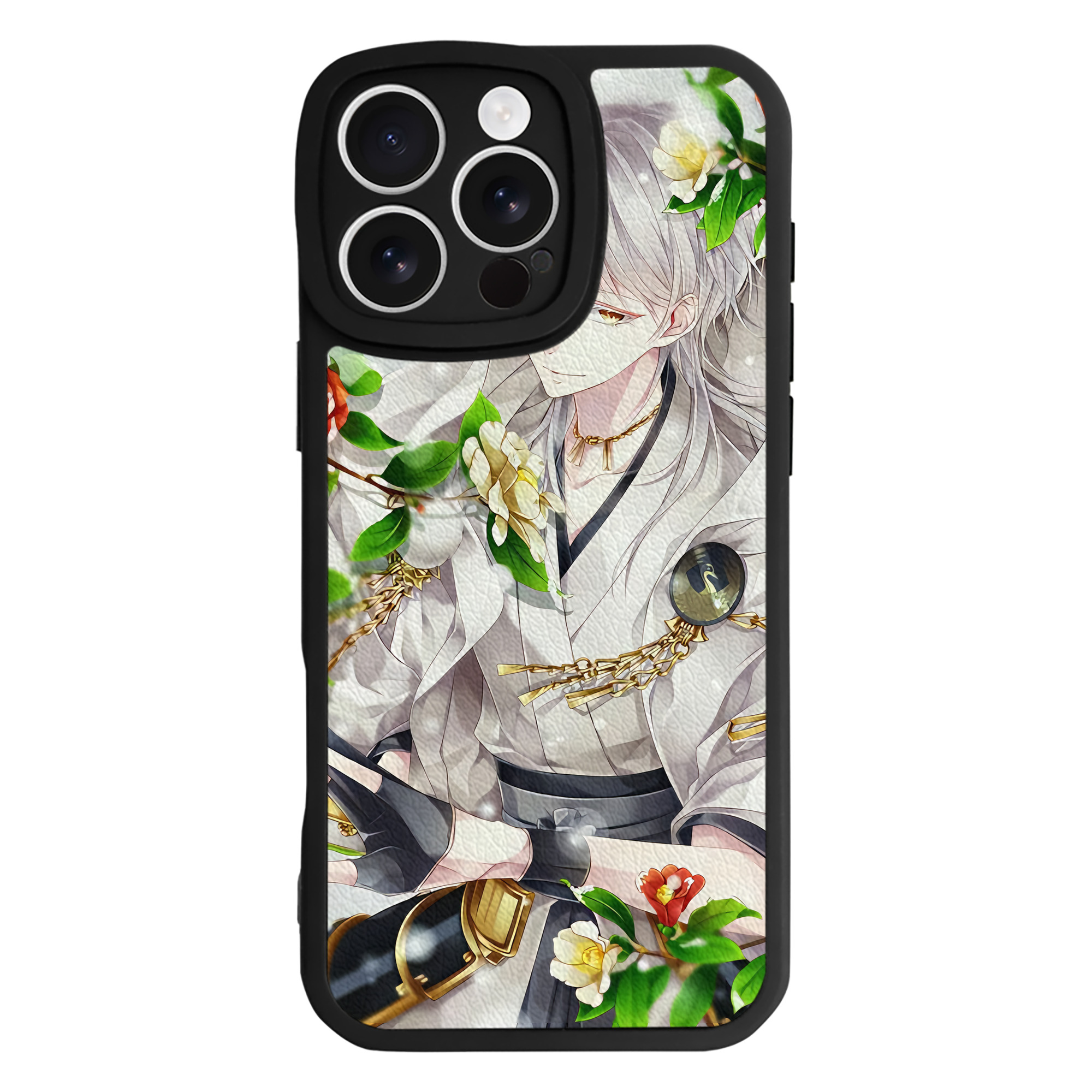 （画像用） 刀剣乱舞 Touken Ranbu 【iPhone 16シリーズ対応】シリコンスマホケース（レザー調） 材質：シリコン